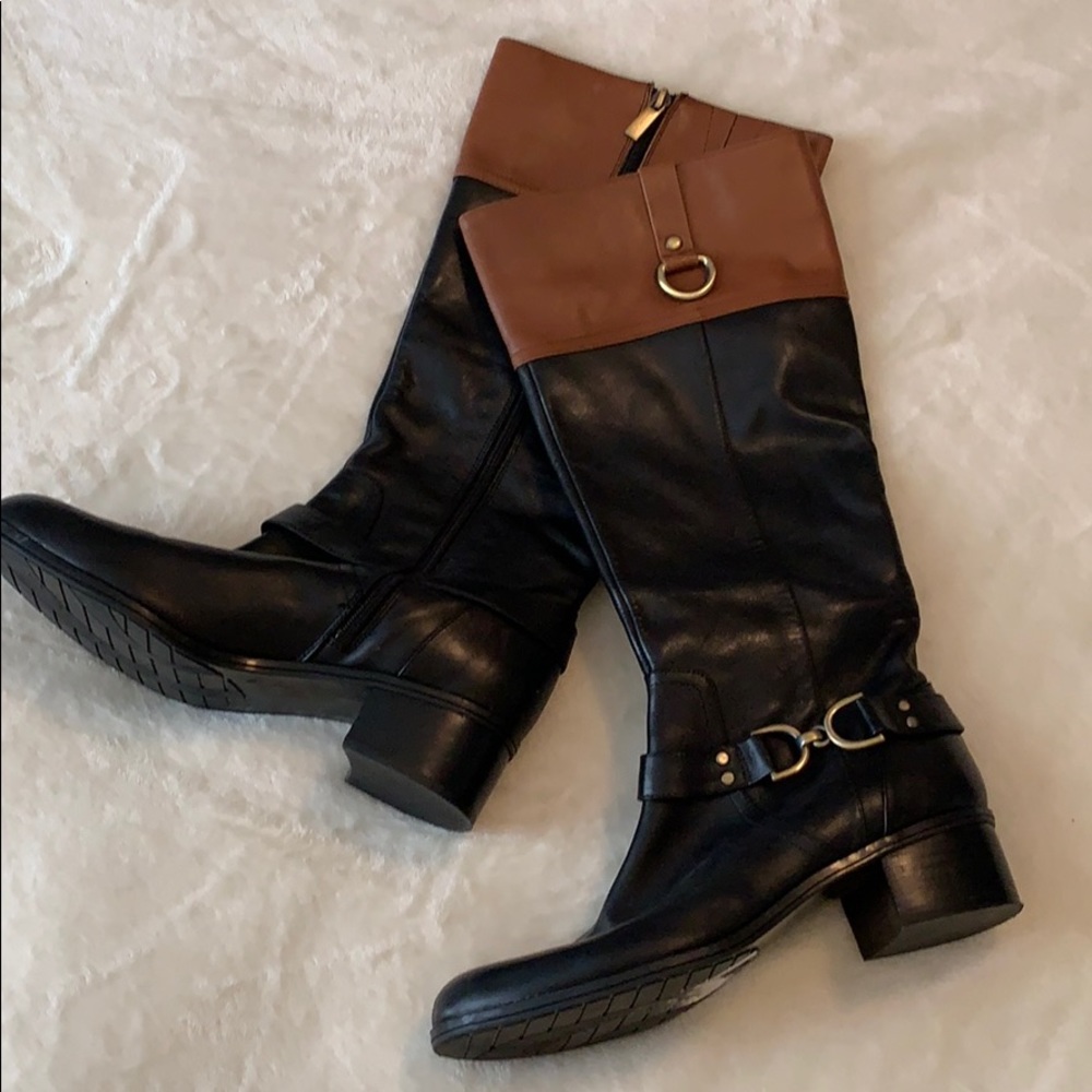 Bandolino black riding boots size 9
